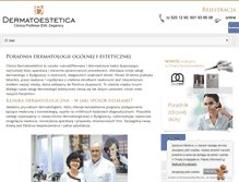 Tablet Screenshot of dermatoestetica.pl